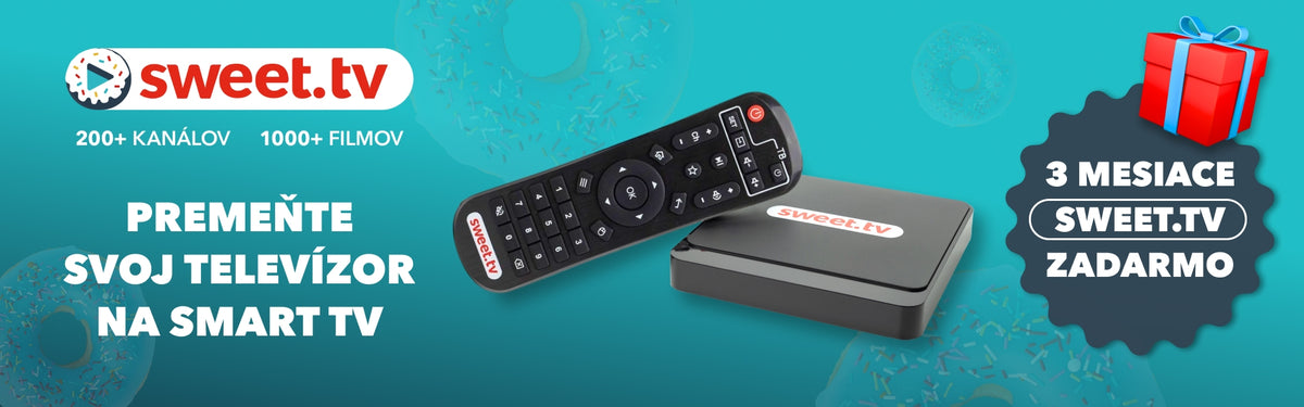 Sweet.TV box 2, + balík L na 3 mesiace