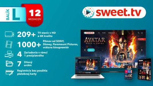 Sweet.tv Balík L 12 Mesiacov