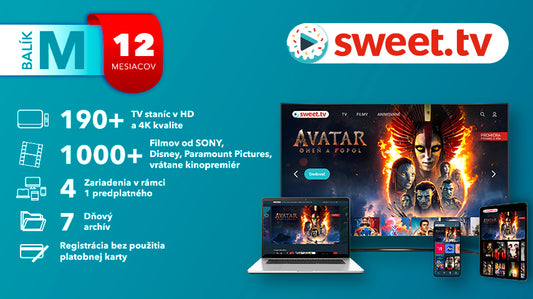Sweet.tv Balík M 12 Mesiacov