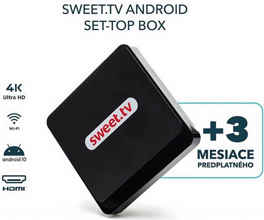 Sweet.TV box 2, + balík L na 3 mesiace
